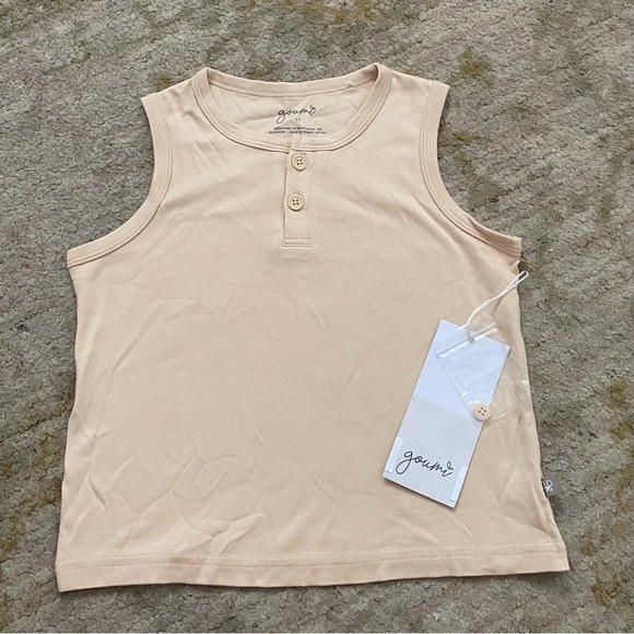 Goumi Boys Tan Surfs Up Tank Top - Picture 1 of 4